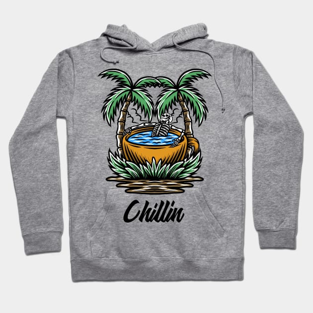 Chillin Hoodie by FitnessMotivationWear